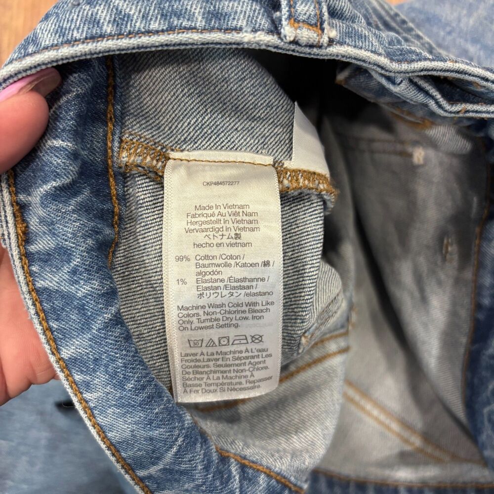 Madewell The Curvy Perfect Vintage Wide-Leg Jean Patch Pockets High-Rise Sz 28P - Picture 6 of 12